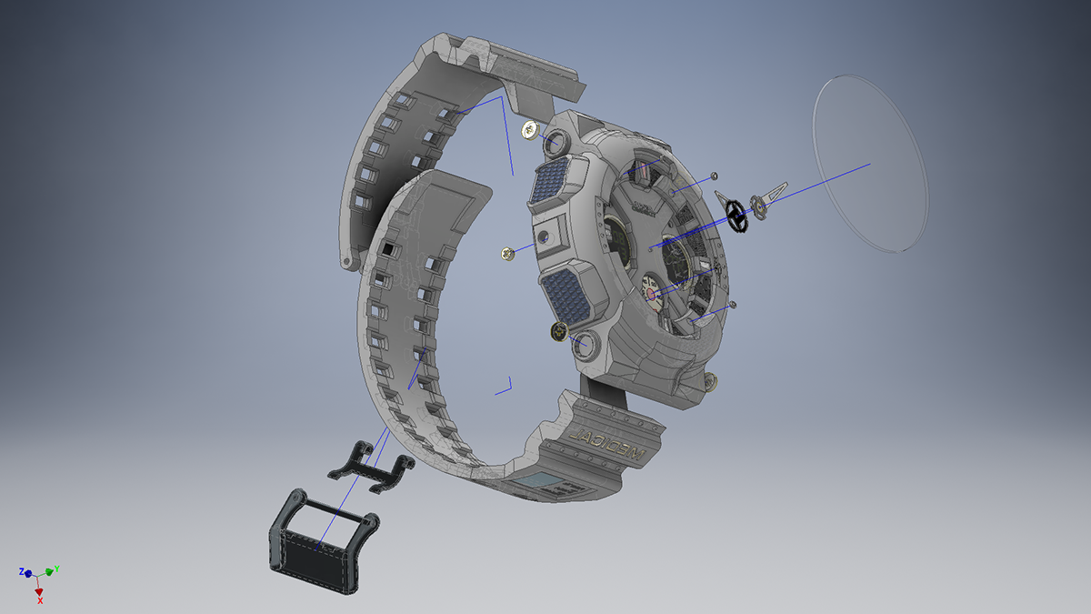 Wrist watch，Switchable mode，PATTERN，