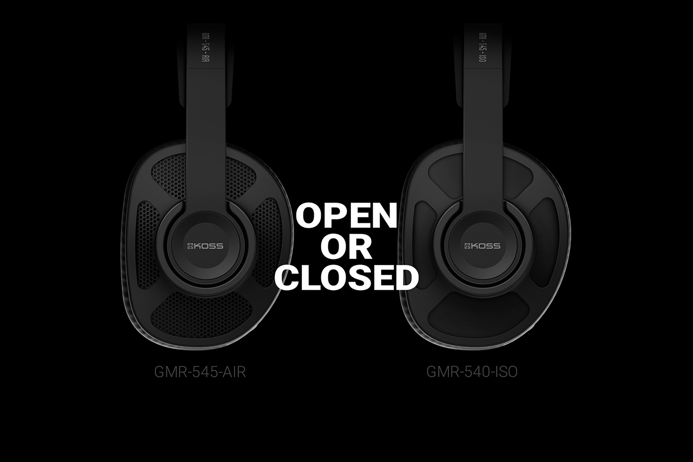 KOSS GMR，Game headset，black，classic，