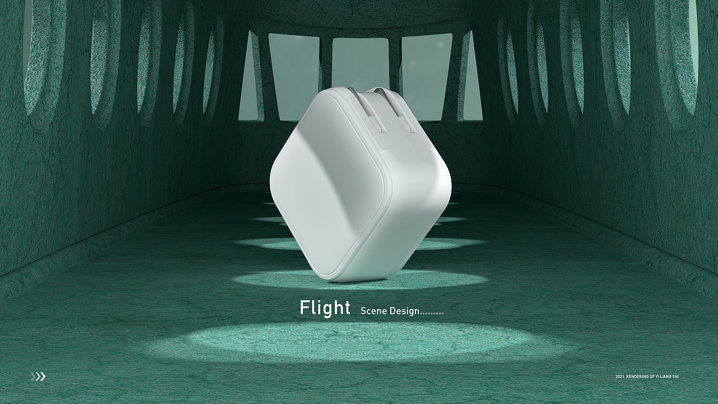 Product rendering，Product animation，c4d，rs，Charger，Mobile Accessories，