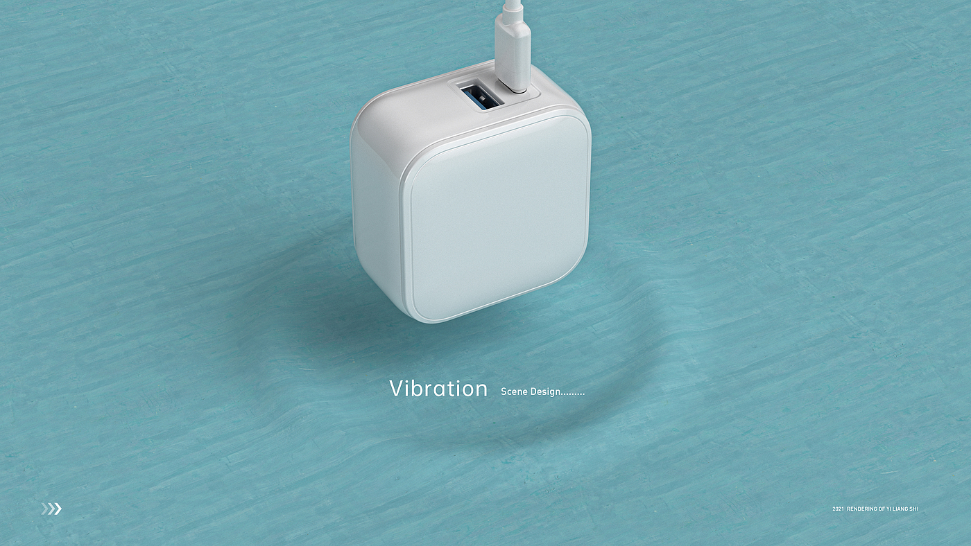 Product rendering，Product animation，c4d，rs，Charger，Mobile Accessories，