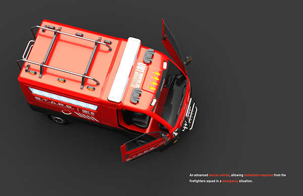 vehicle，vehicle，rescue，industrial design，