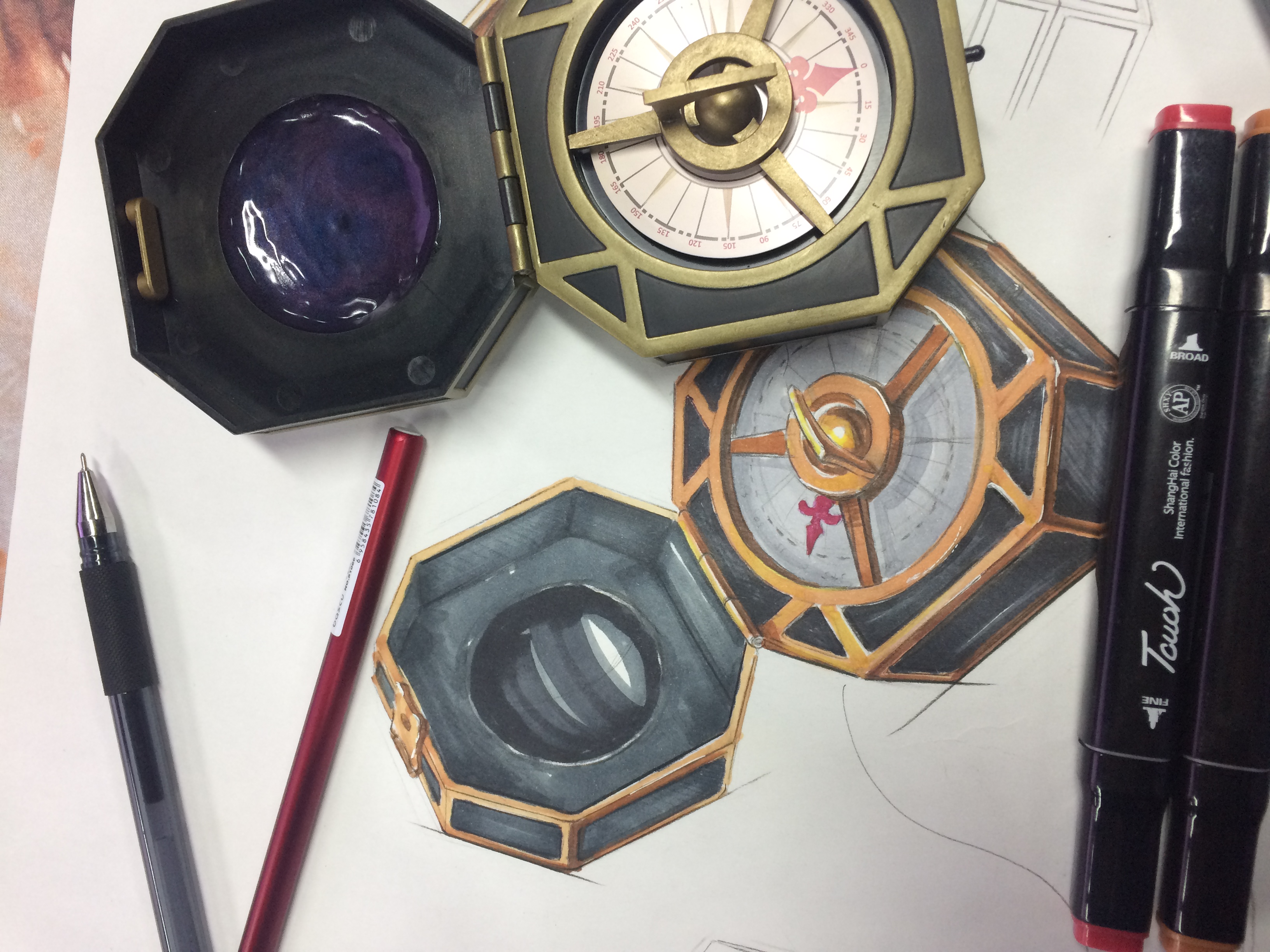 derivative，compass，portable source，