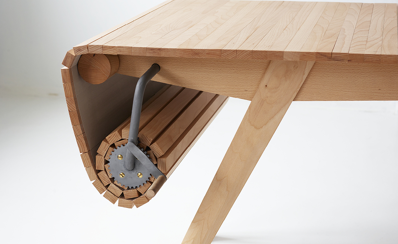 Table，deformation，Roller shutter，furniture design ，