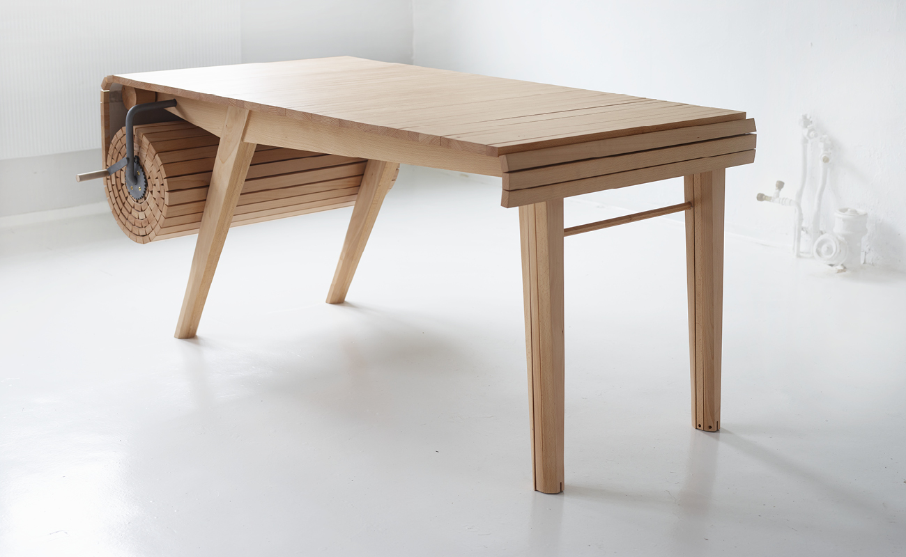 Table，deformation，Roller shutter，furniture design ，