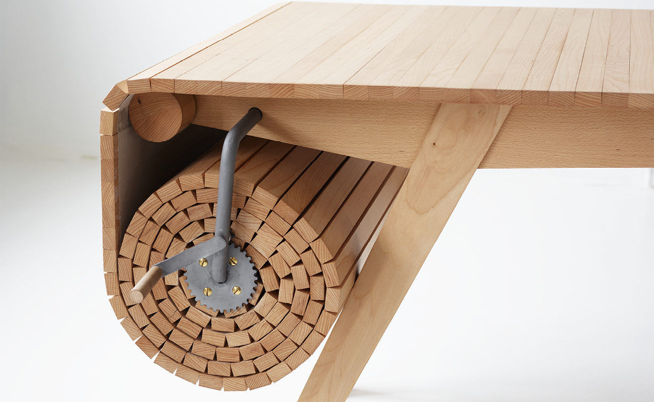 Table，deformation，Roller shutter，furniture design ，