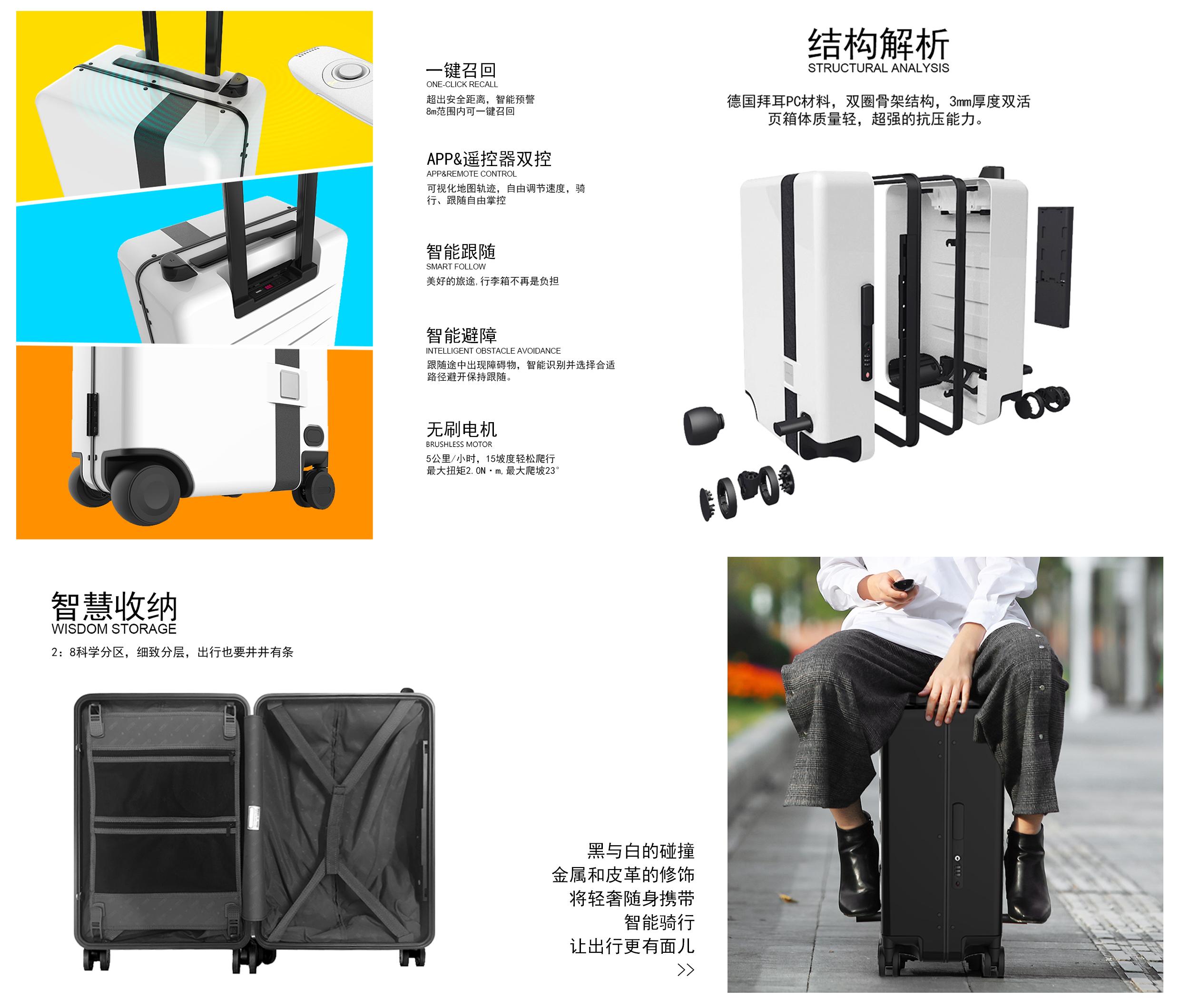 fashion，intelligence，trunk，Auto follow，