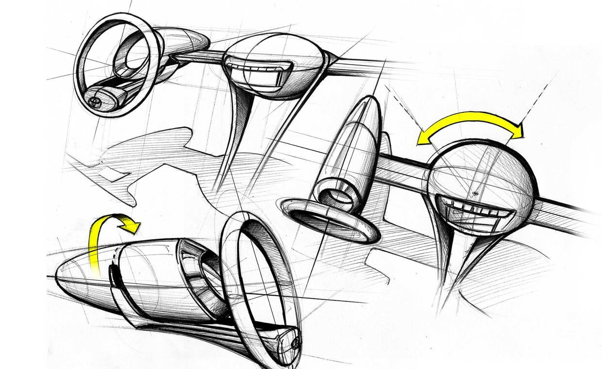 France，motorcycle，Hand drawn，French designer，