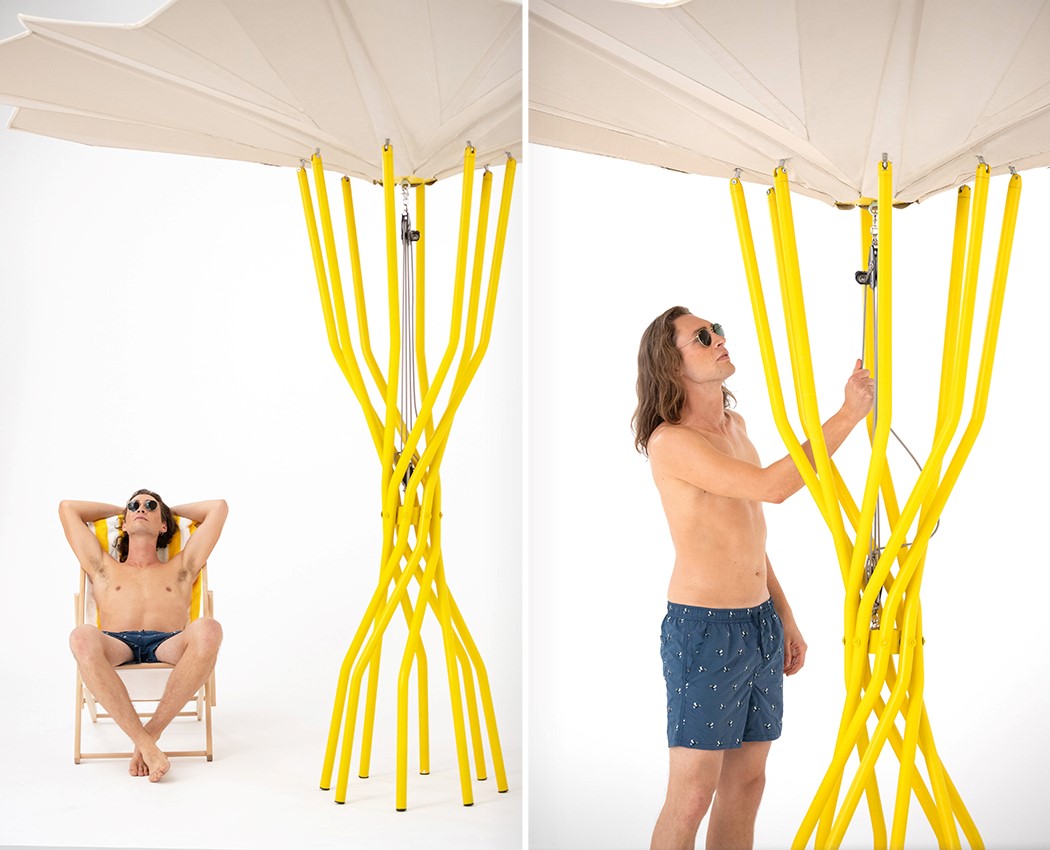 sandy beach，umbrella，Folding umbrella，refrigeration，solar energy，