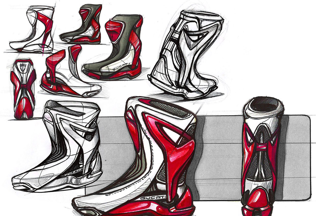 France，motorcycle，Hand drawn，French designer，