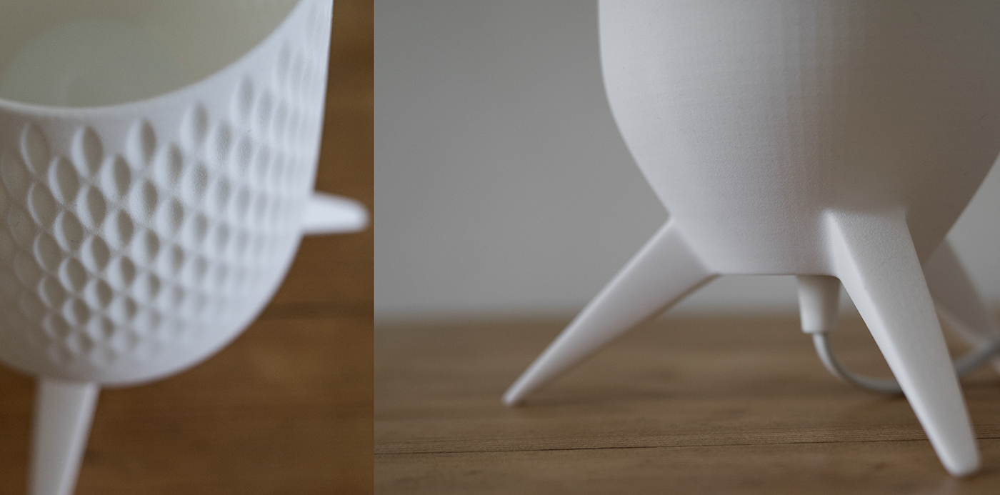 Unibody，3D printing，Desk lamp，No assembly required，