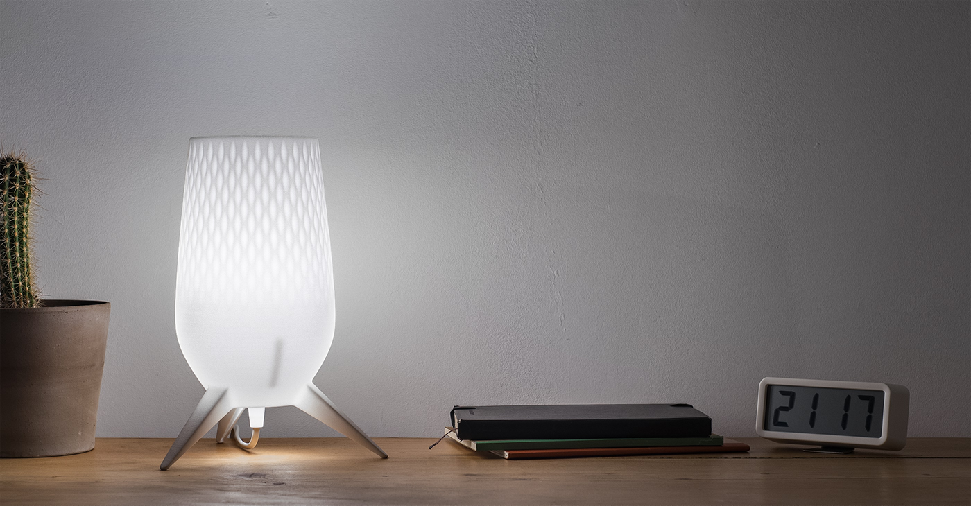 Unibody，3D printing，Desk lamp，No assembly required，