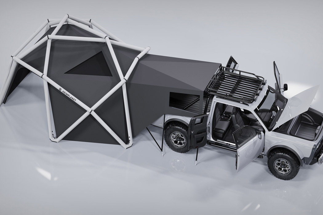 truck，Electric truck，Tent，