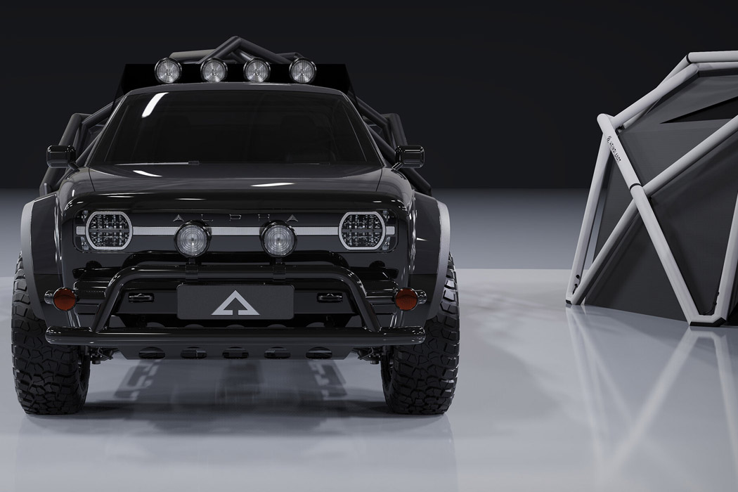 truck，Electric truck，Tent，