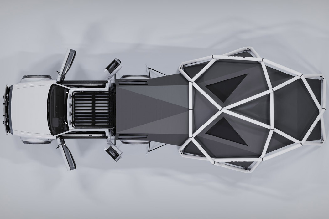 truck，Electric truck，Tent，