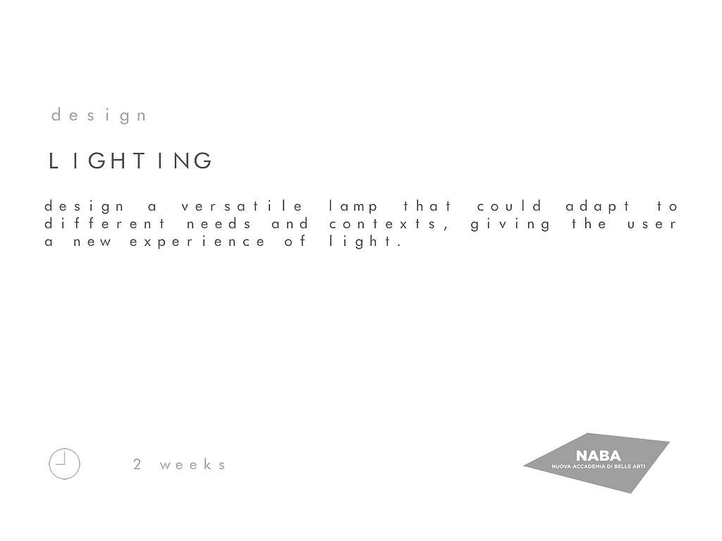 Design process，lighting，