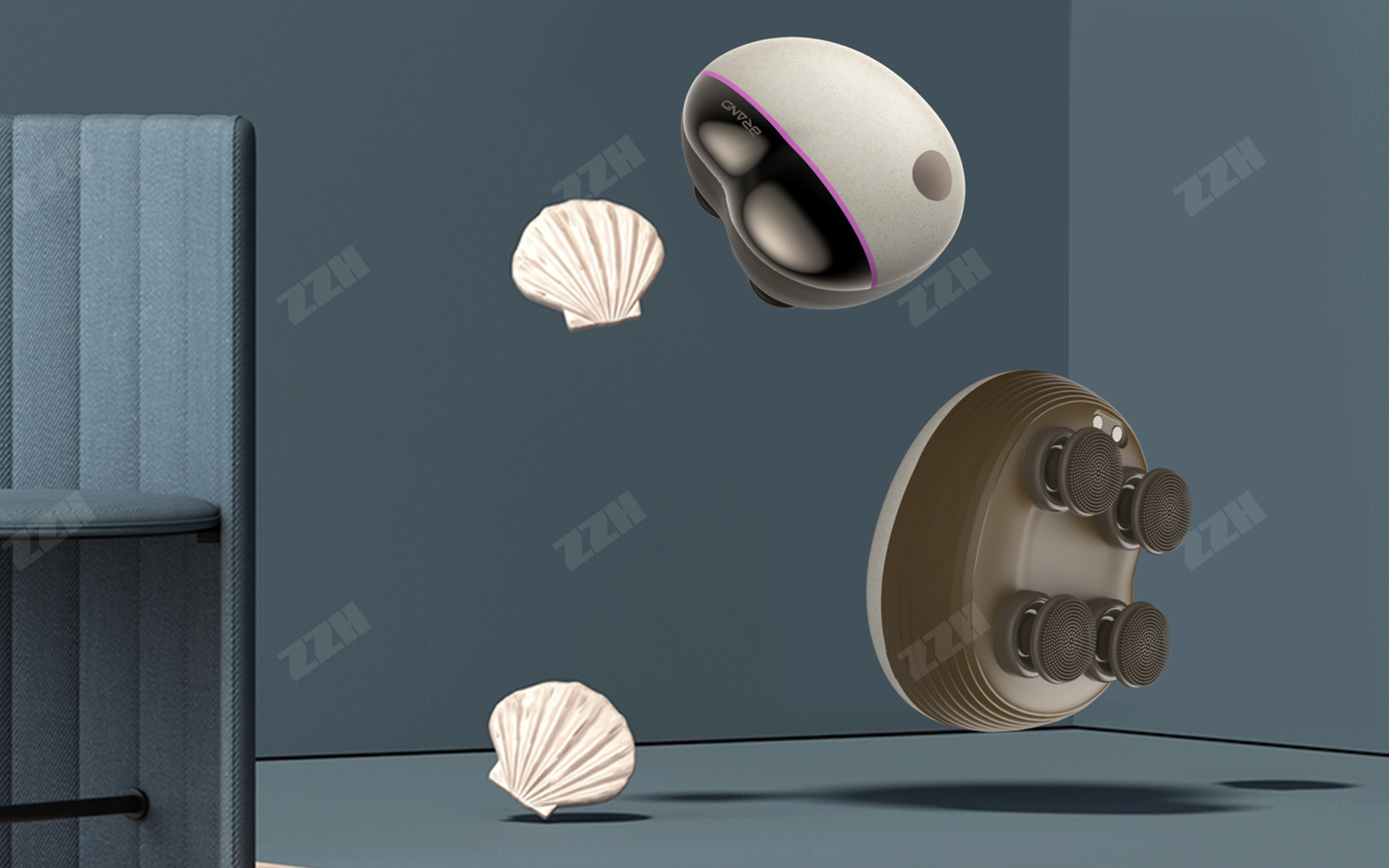 Golden bean，Mushroom，IMEL process，Xiaomi Youpin，Head massage instrument，