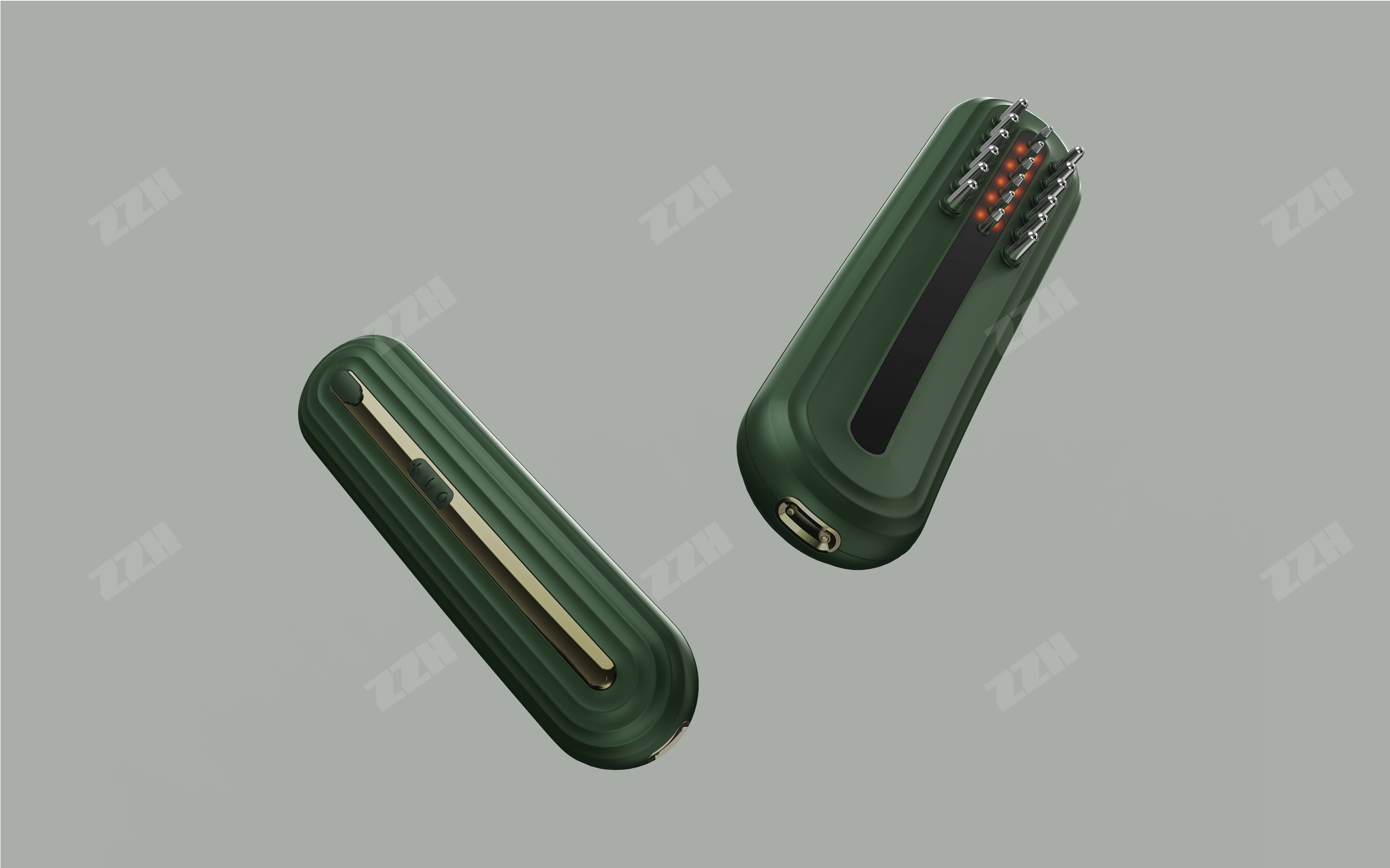 Hair comb，Healthcare，physiotherapy，cactus，Retro，fashion，