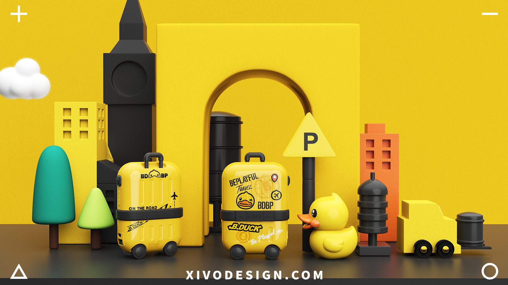 portable battery，portable source，Yellow duck，Good simple geometry，Electronics，3C accessories，