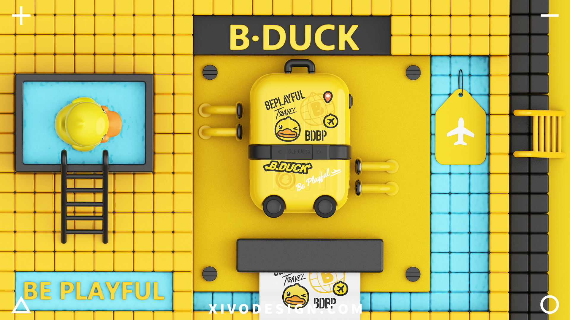portable battery，portable source，Yellow duck，Good simple geometry，Electronics，3C accessories，