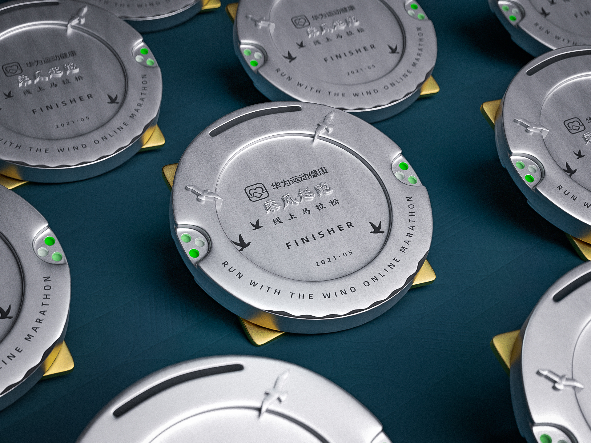 medal，Medal，badge，marathon，Marathon Medal，hardware，Cultural creation，windmill，