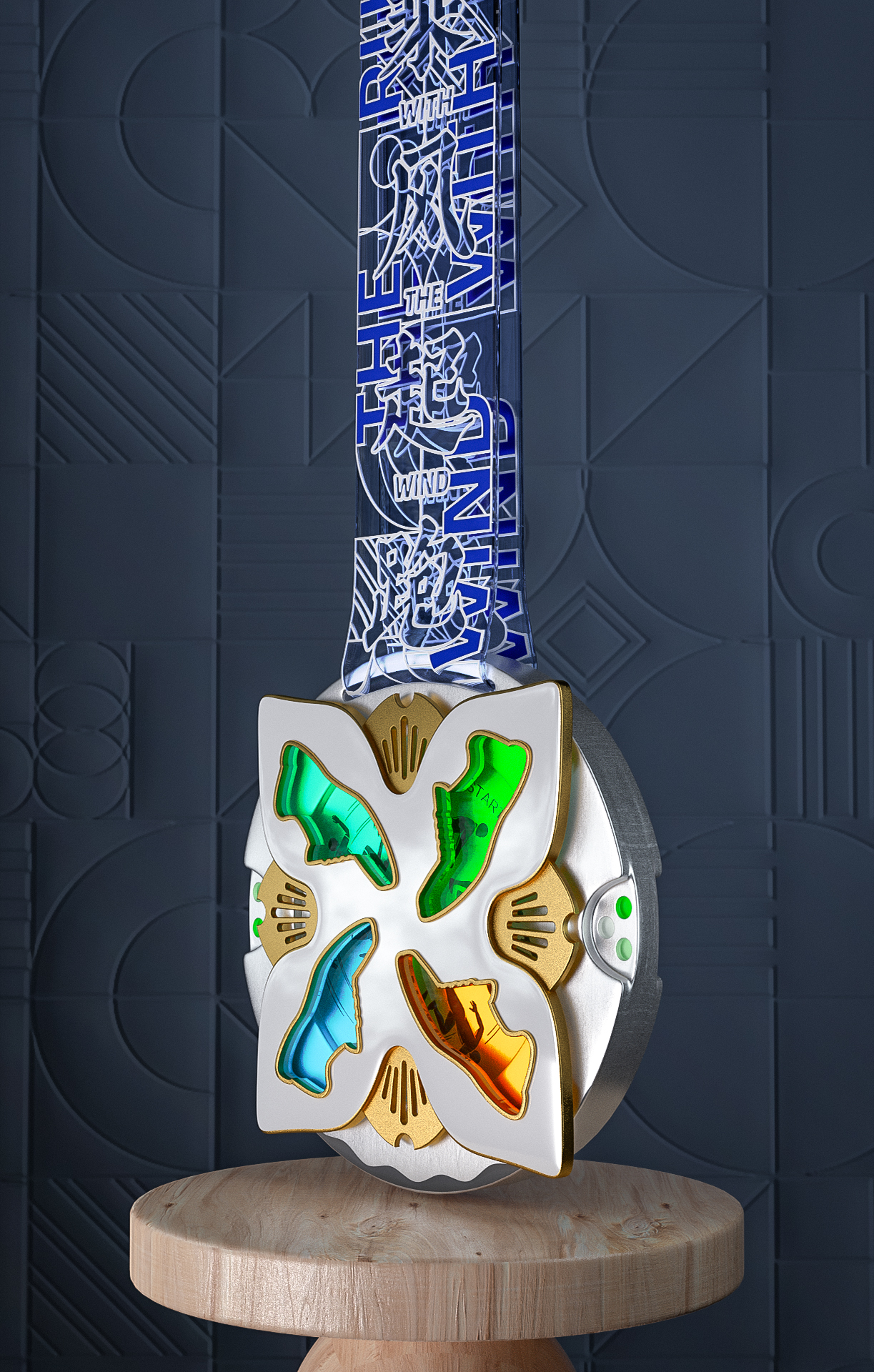 medal，Medal，badge，marathon，Marathon Medal，hardware，Cultural creation，windmill，