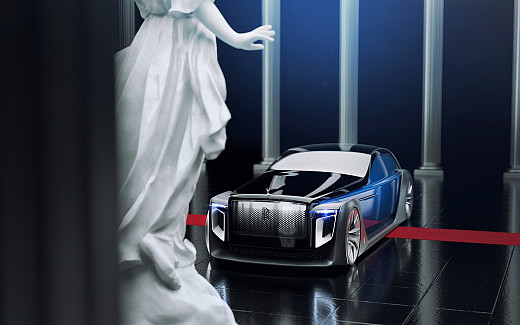 Hand drawn，Rolls-Royce，automobile，
