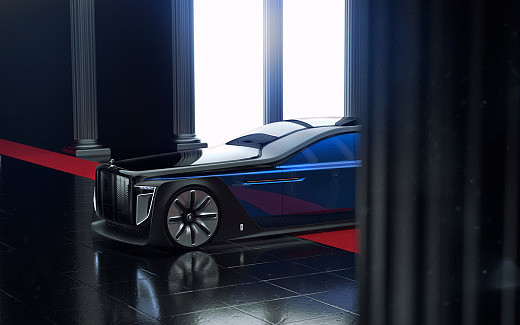 Hand drawn，Rolls-Royce，automobile，
