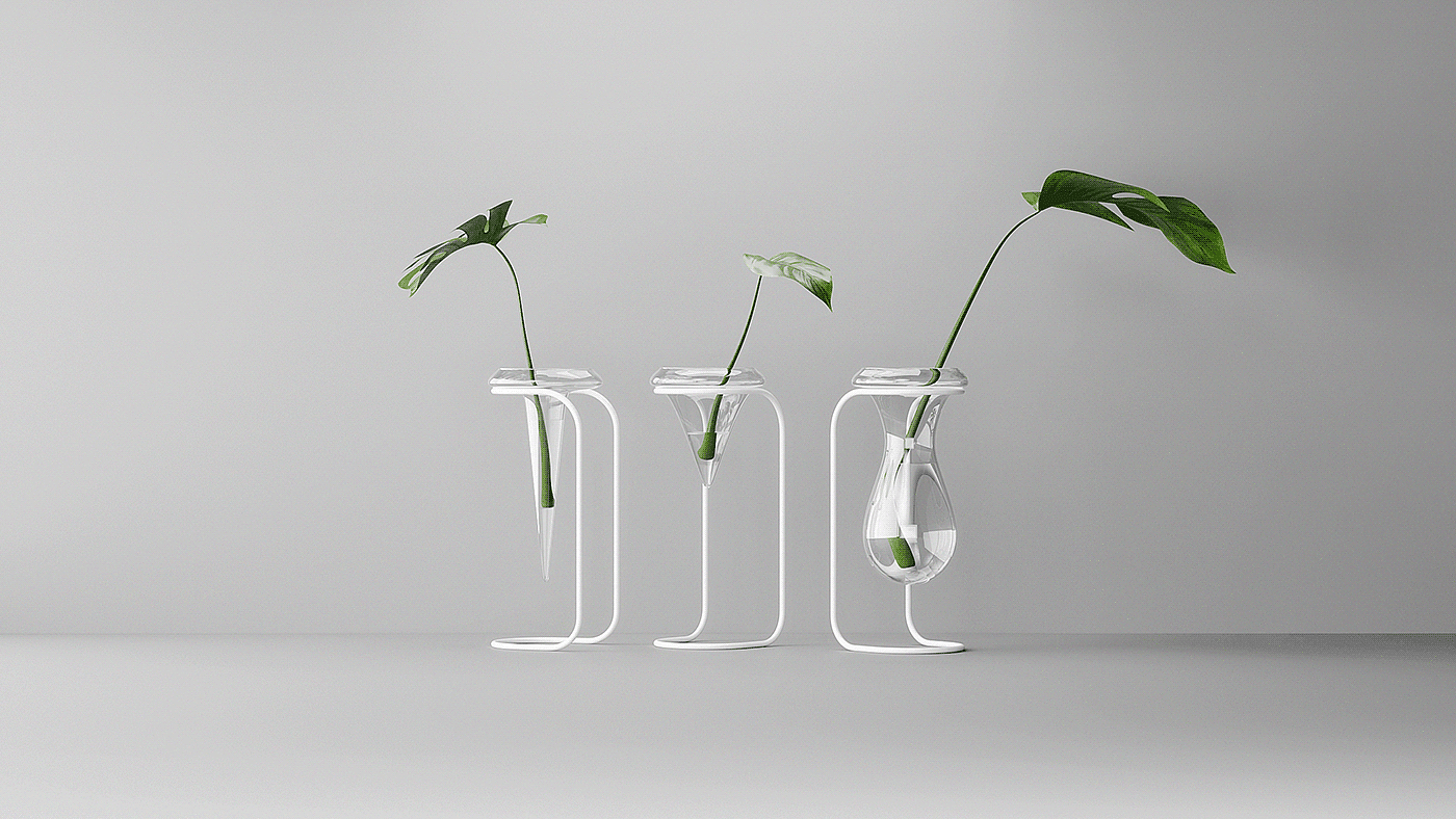 花瓶设计，玻璃，家居设计，