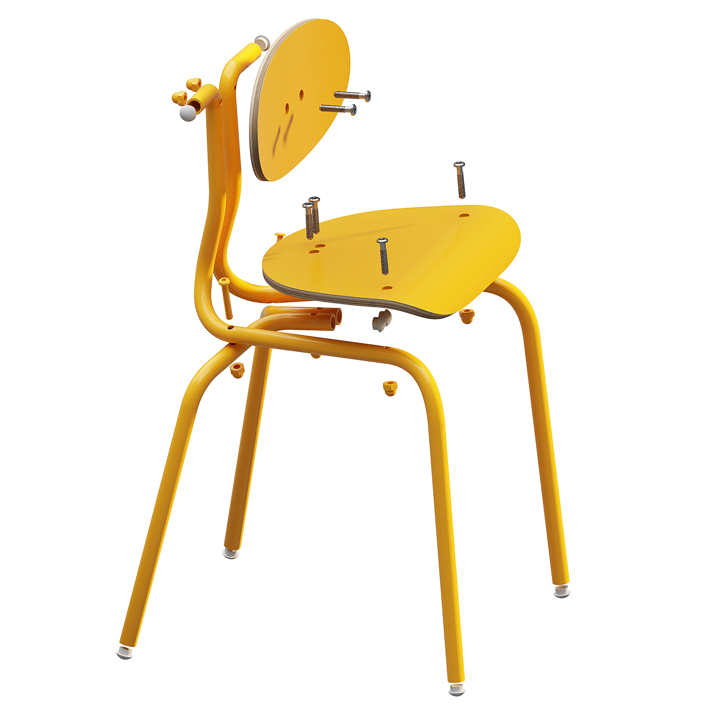 Suvæ，Children chair，Metal，