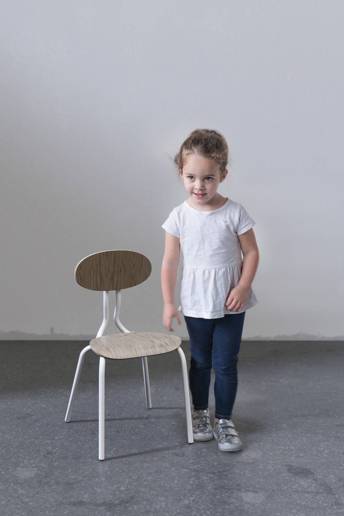 Suvæ，Children chair，Metal，