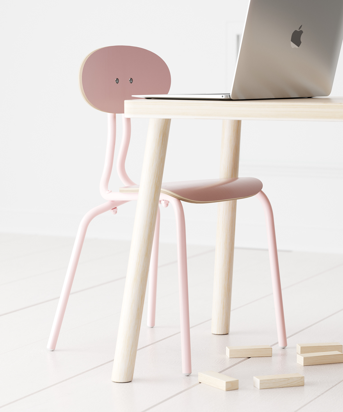 Suvæ，Children chair，Metal，