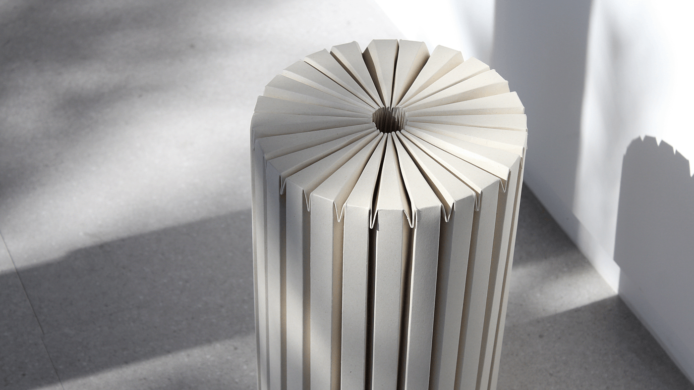 stool，Origami Technology，furniture，originality，Revolve Stool，