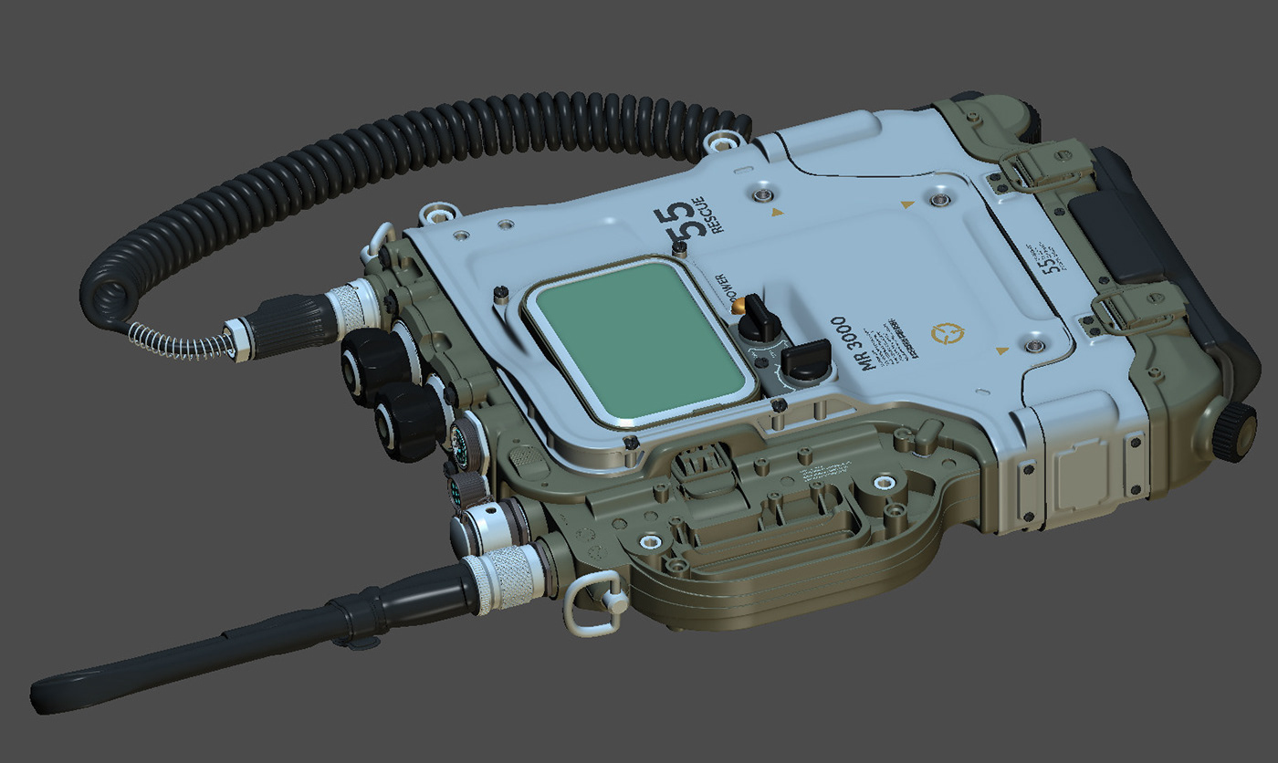 MR. 3000 Dual，Military radio machine，MR. 3000 Dual，3dmax，Military radio machine，3dmax，