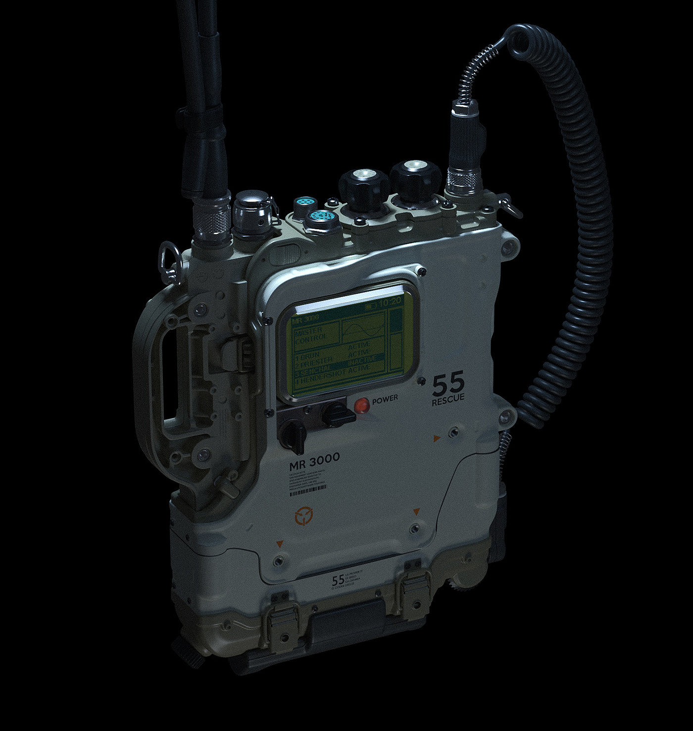 MR. 3000 Dual，Military radio machine，MR. 3000 Dual，3dmax，Military radio machine，3dmax，