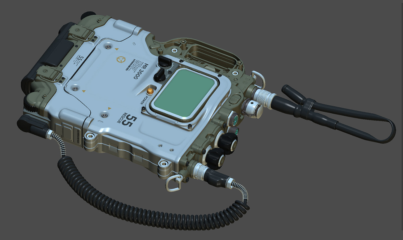 MR. 3000 Dual，Military radio machine，MR. 3000 Dual，3dmax，Military radio machine，3dmax，