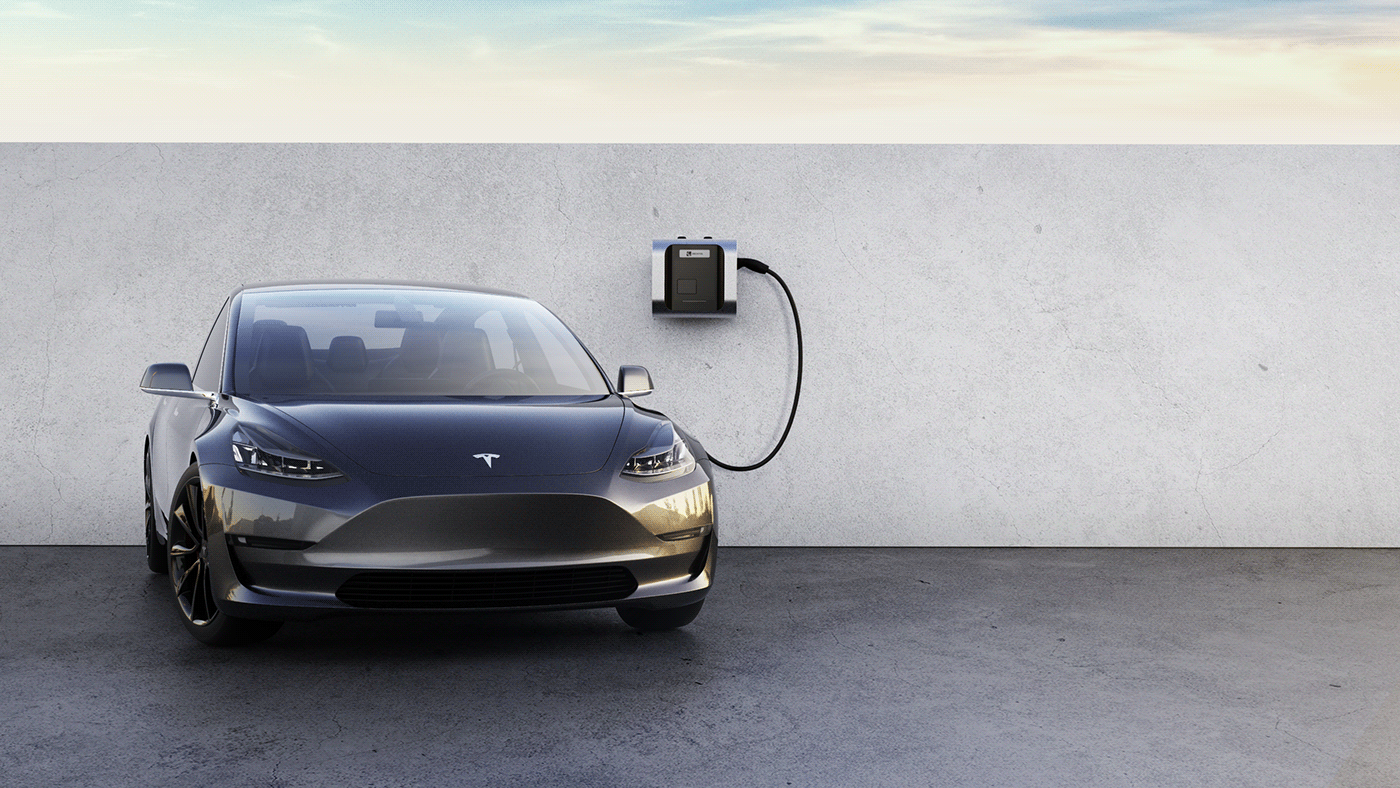 Electric vehicle charger，industrial design，Car perimeter，product design，
