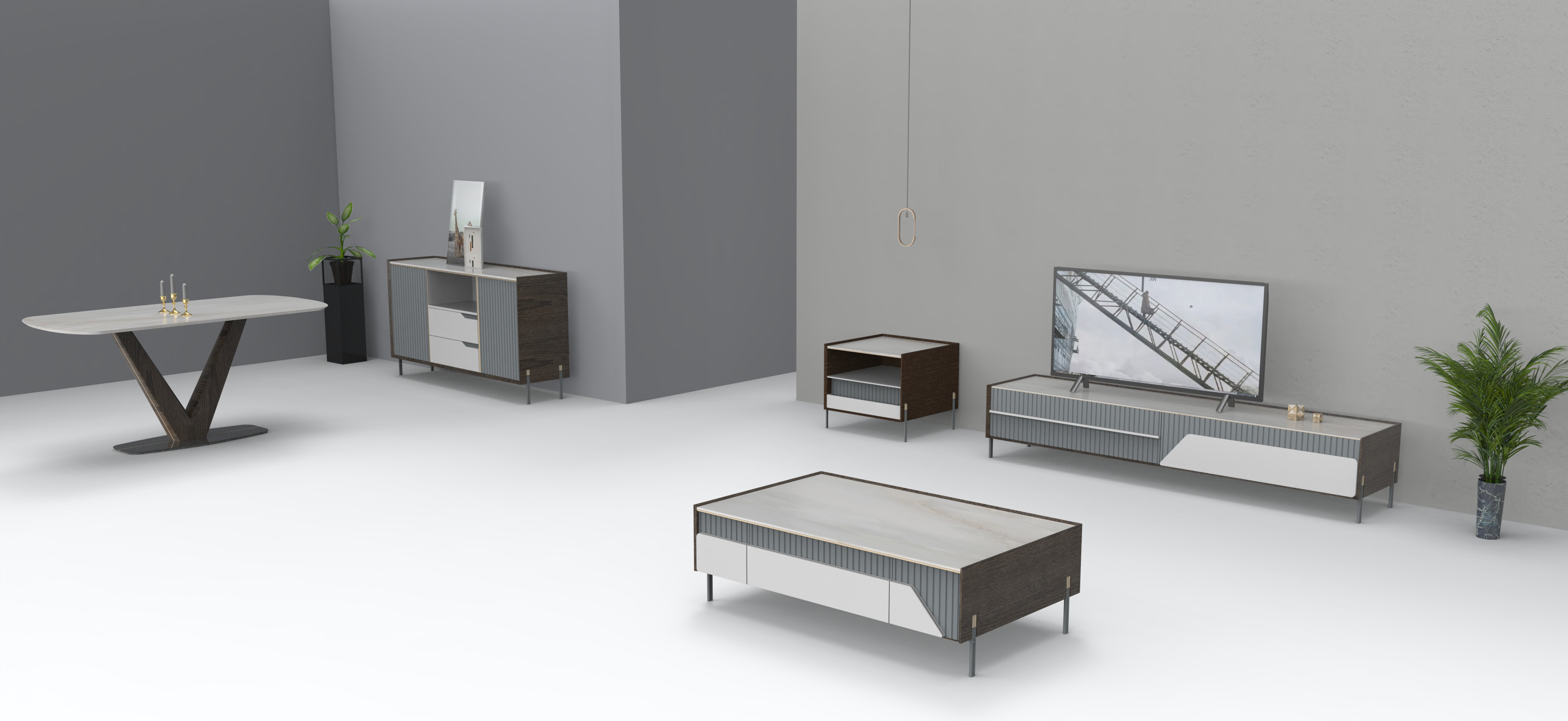 Interior design，tea table，furniture design ，TV cabinet，piano，