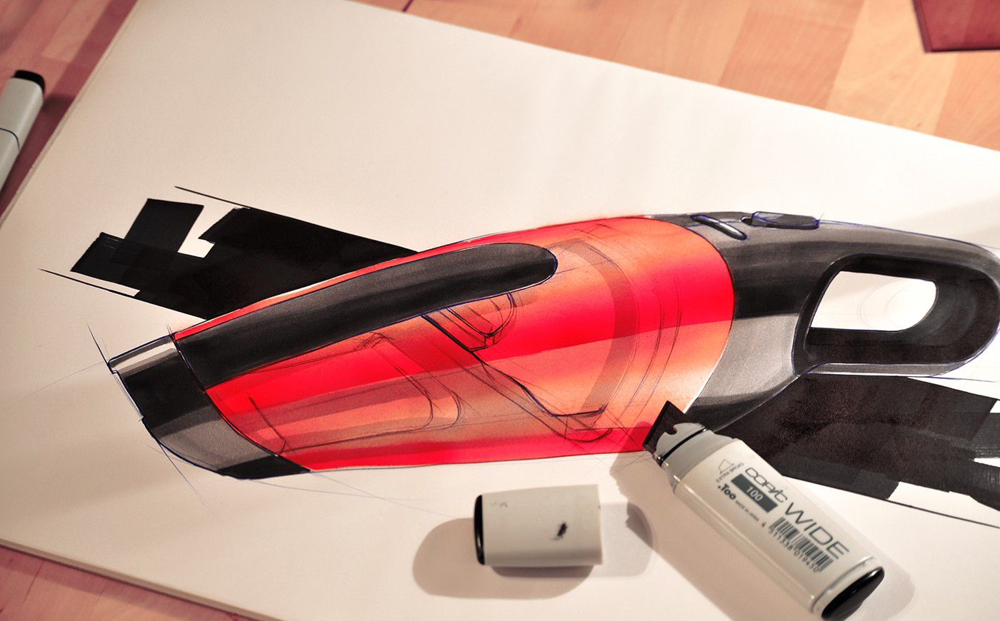 Spray painting，Opic marker，Vacuum cleaner，Hand drawn tutorial，