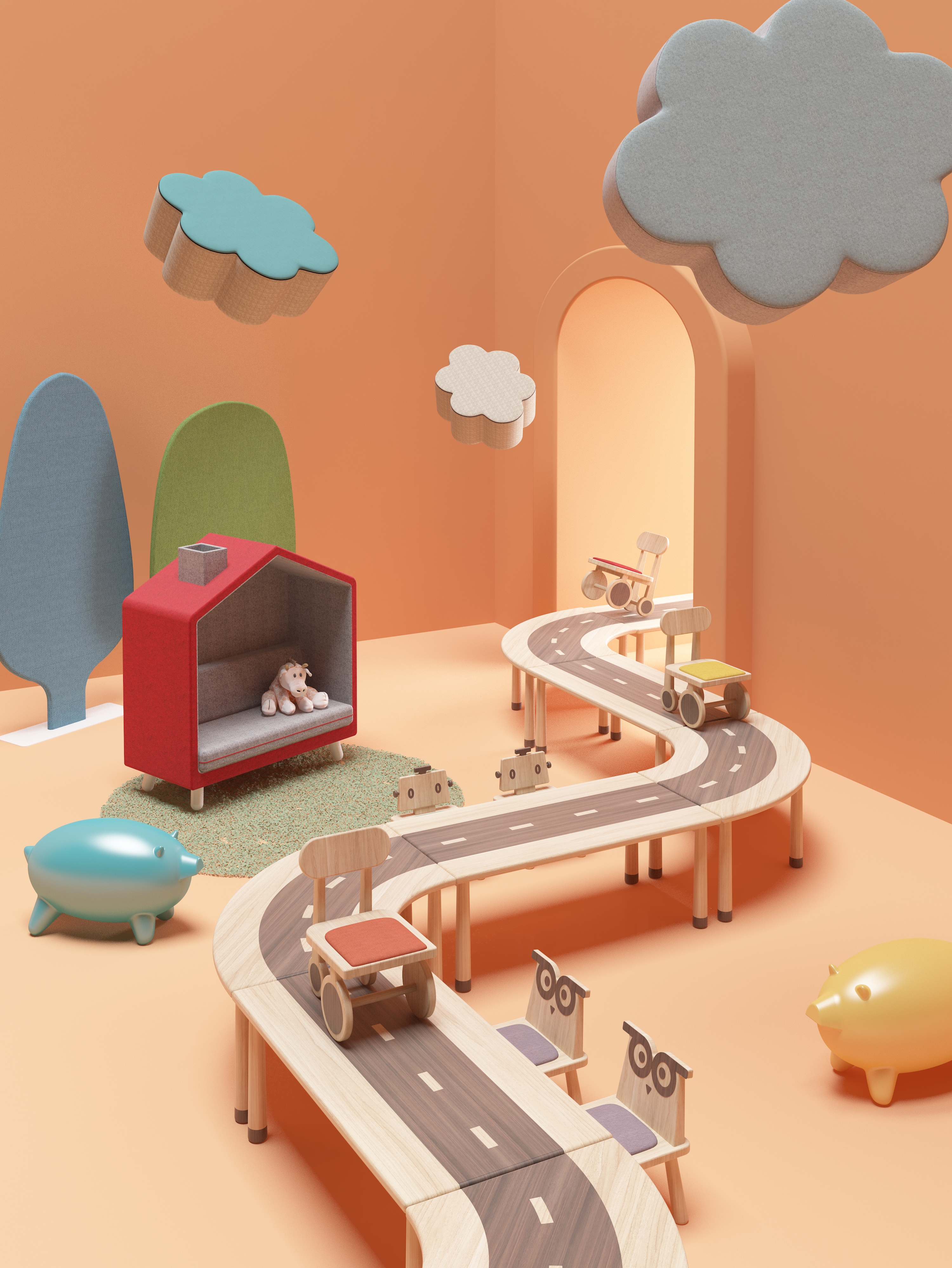 Children's furniture，