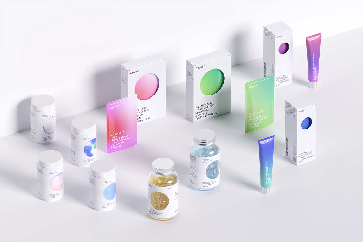 Alform，health products，packing design，