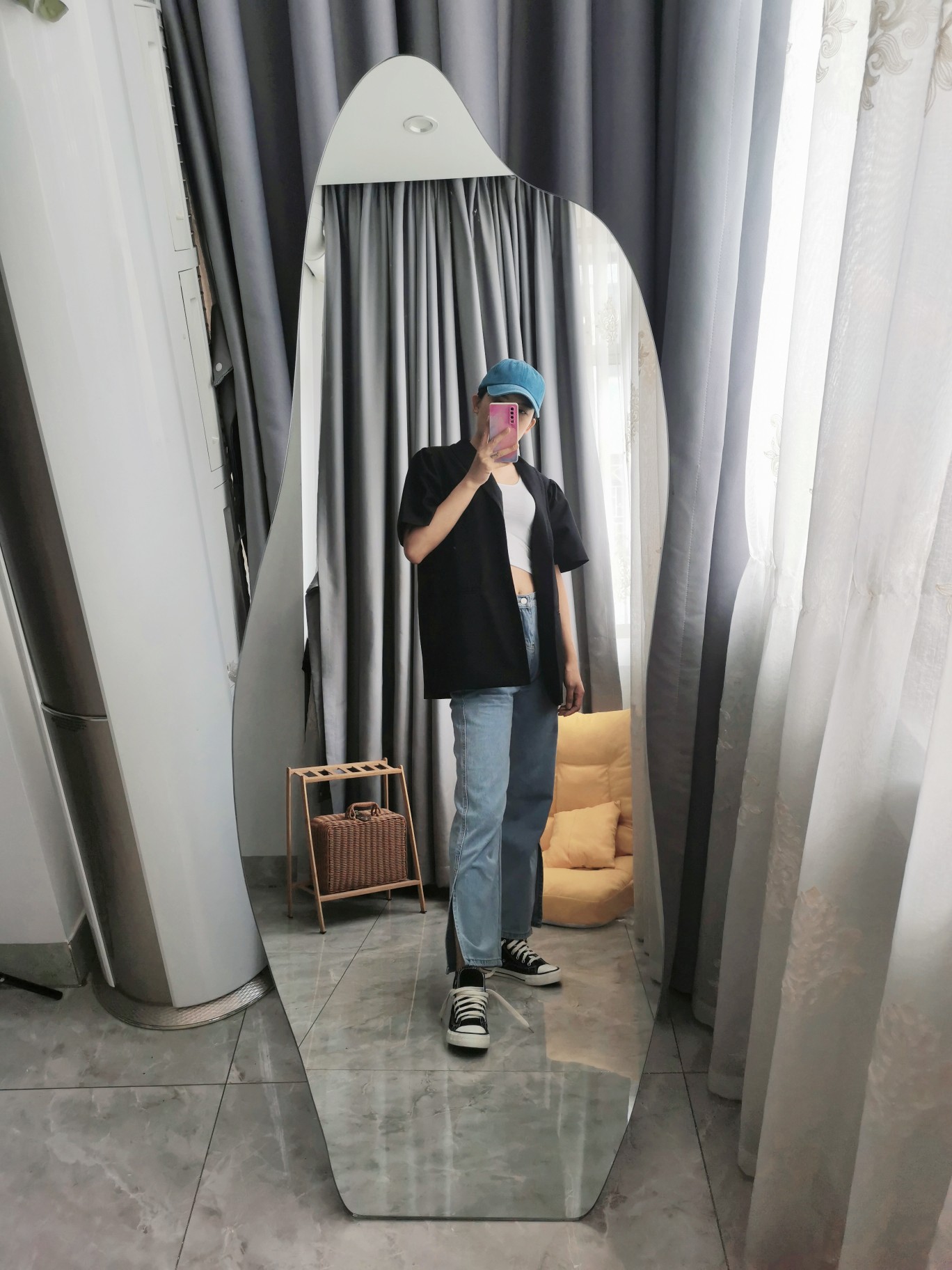 Full-length mirror，Big mirror，Whole body mirror，furniture，