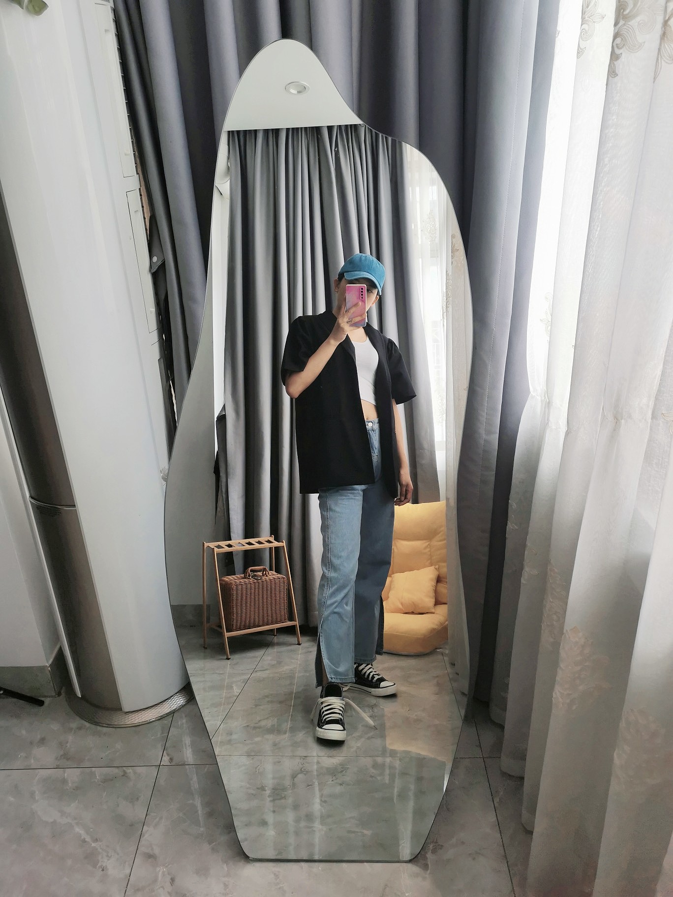 Full-length mirror，Big mirror，Whole body mirror，furniture，