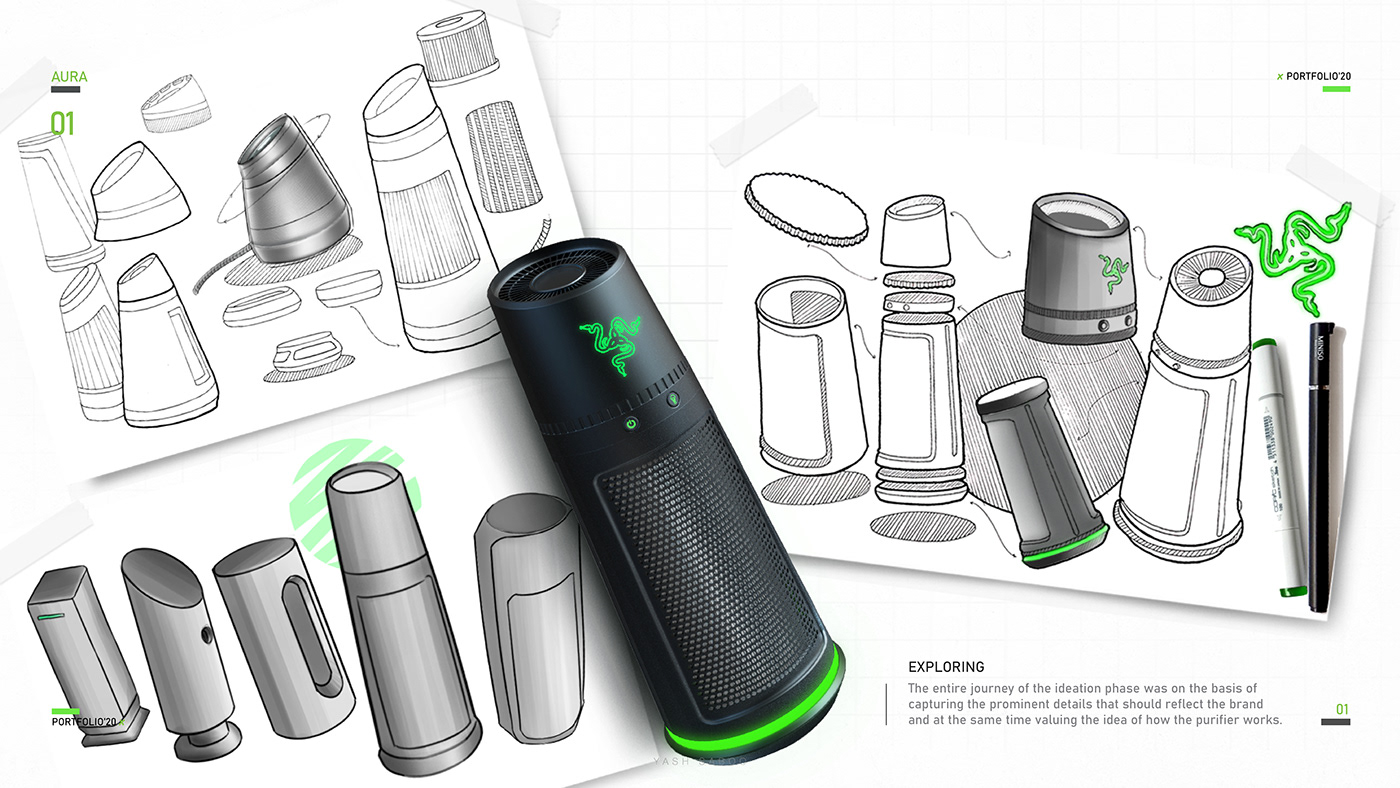 Portfolio 2020，product design，Hand drawn，