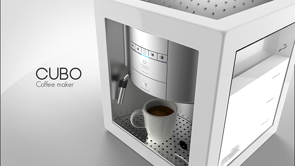 Coffee machine，Cube，Home appliance design，