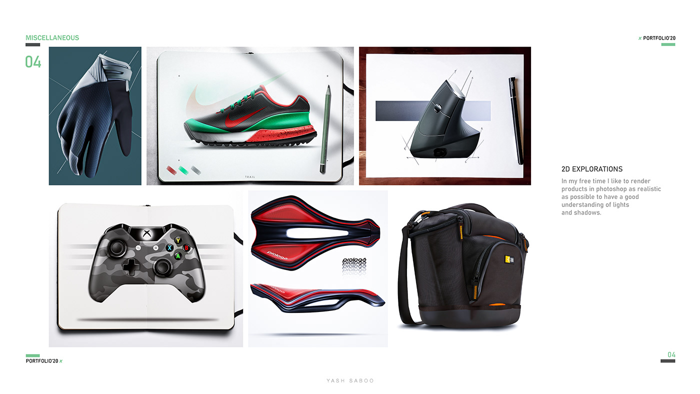 Portfolio 2020，product design，Hand drawn，