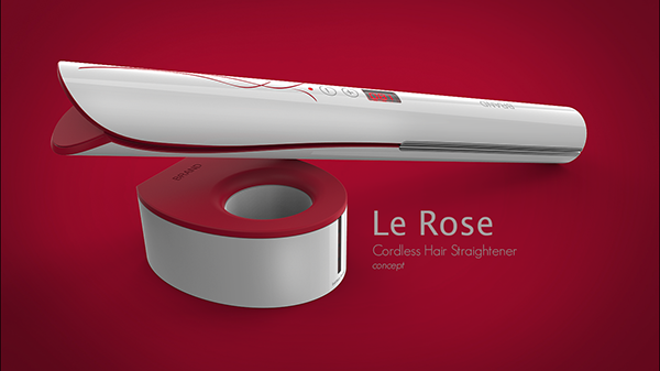 Cordless hair straightener，conceptual design，Beauty appliances，