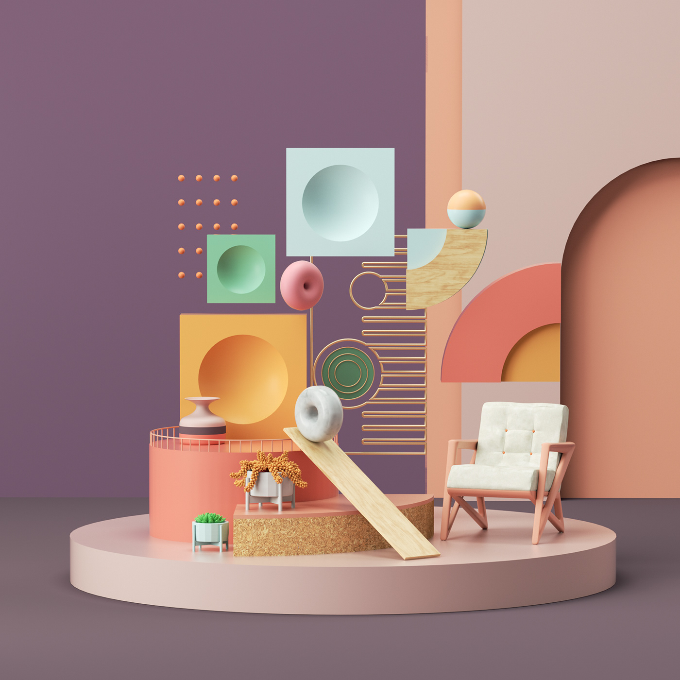 illustration，cgi，geometry，