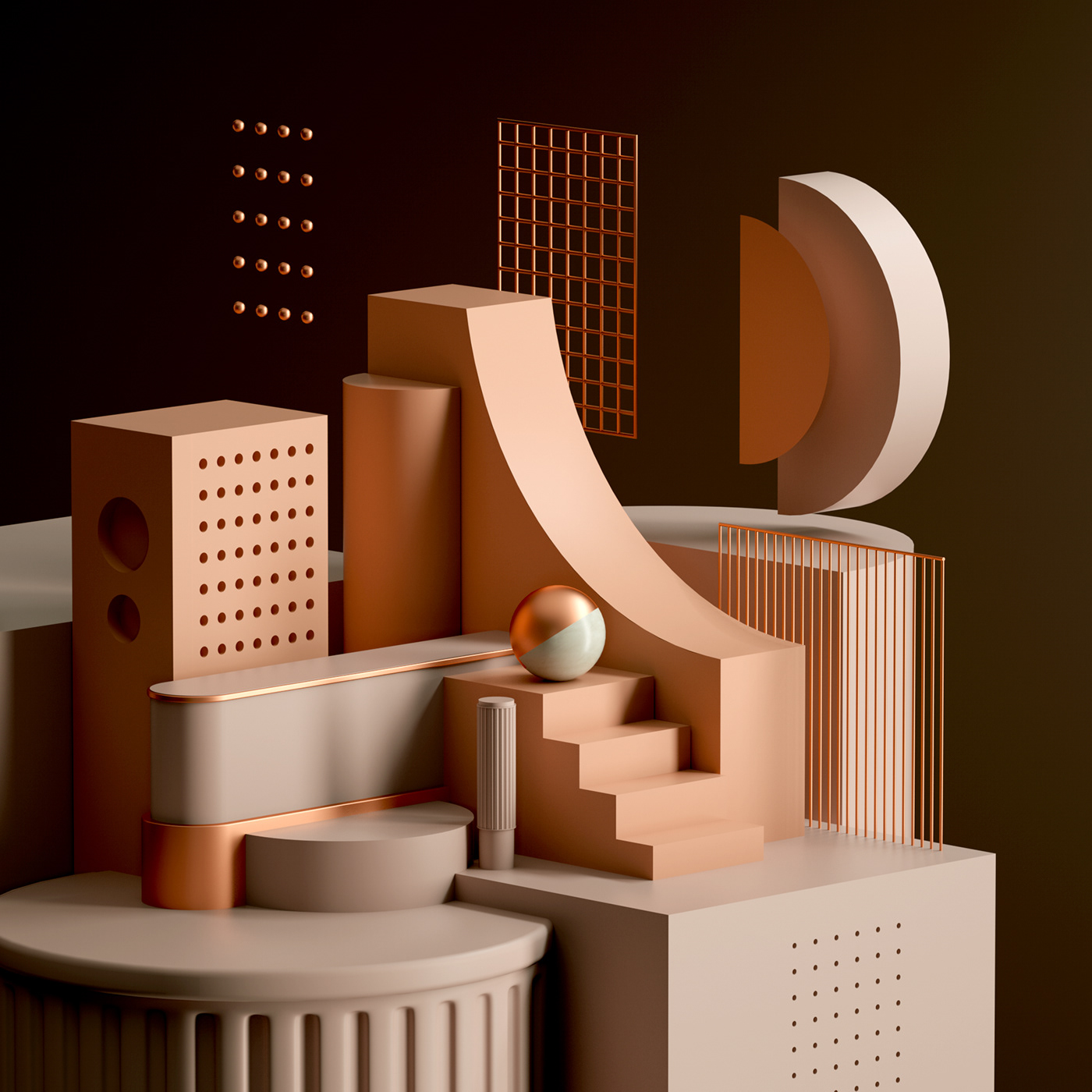 illustration，cgi，geometry，