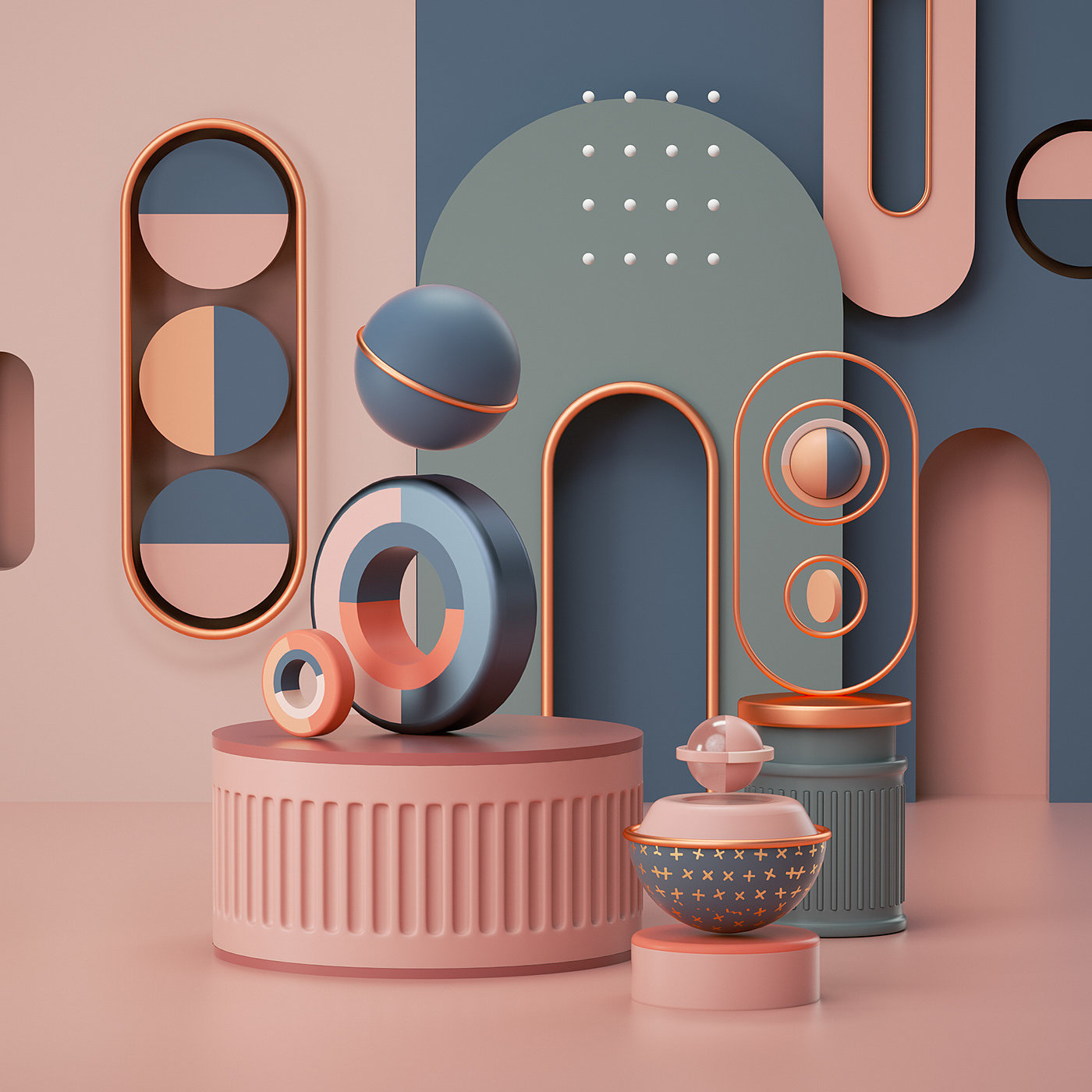 illustration，cgi，geometry，