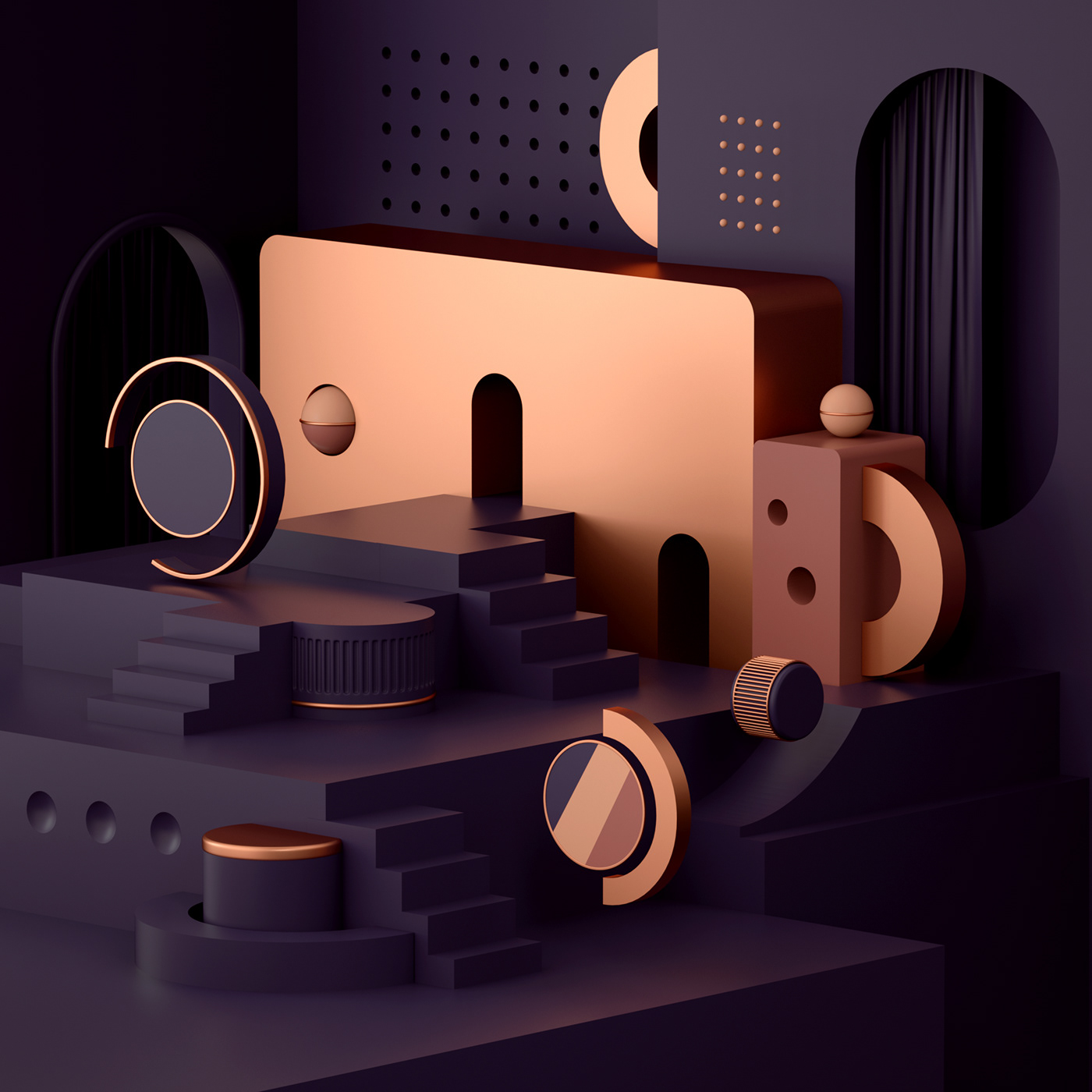 illustration，cgi，geometry，